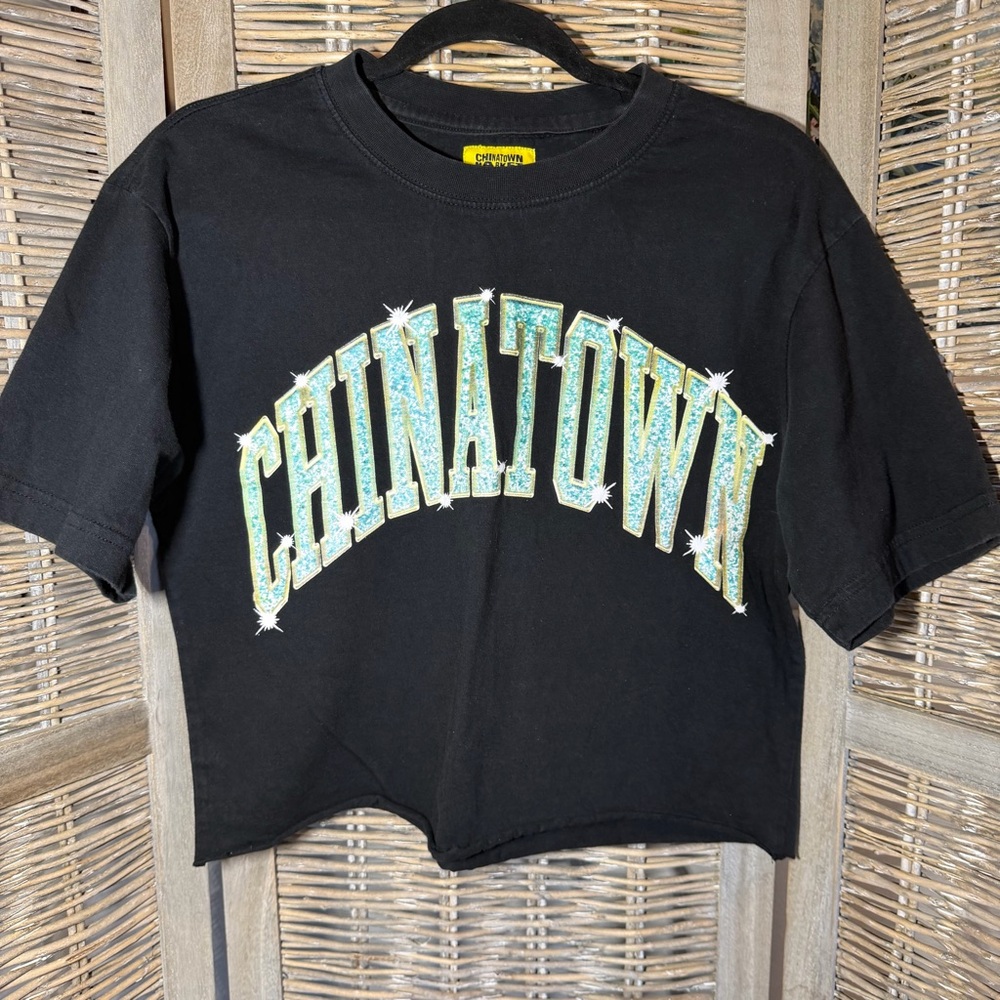 Chinatown Market Bling Arc Black Crop Top - Women’s Medium (tagged Men’s small)